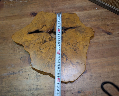 Vintage Japanese Burl Wood Kadai Stand Natural Edge Display Base