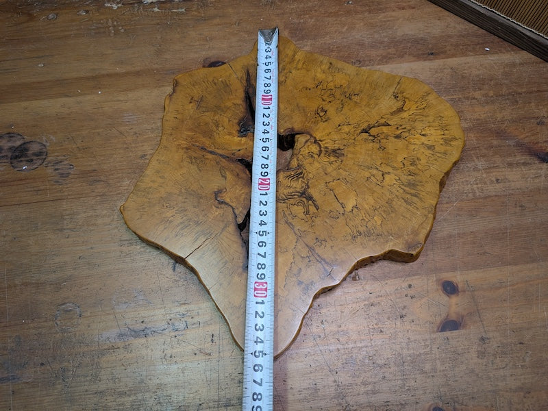Vintage Japanese Burl Wood Kadai Stand Natural Edge Display Base
