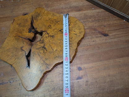 Vintage Japanese Burl Wood Kadai Stand Natural Edge Display Base