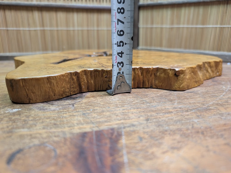 Vintage Japanese Burl Wood Kadai Stand Natural Edge Display Base