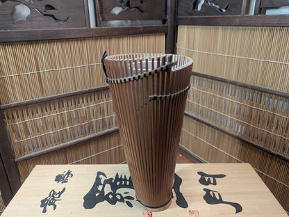 Japanese Kago Ikebana Bamboo Basket w Original Box Tea Ceremony Floral Art
