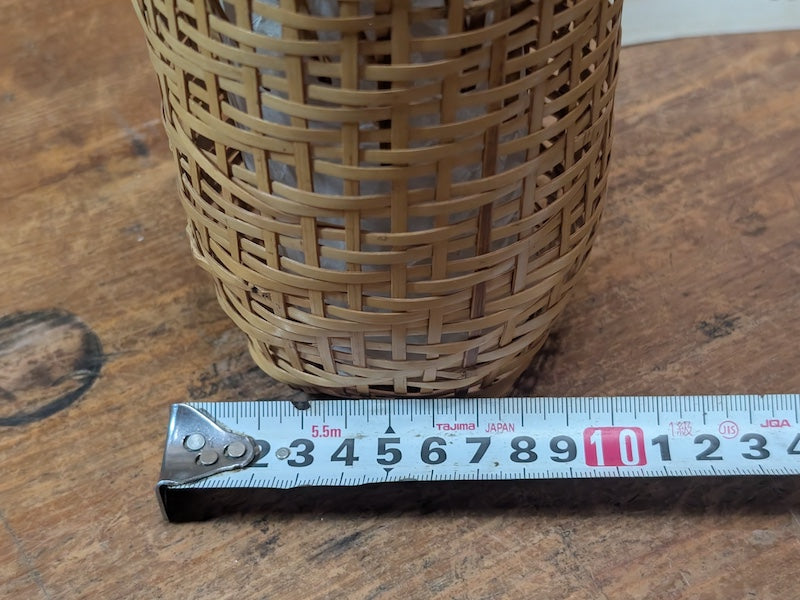 Japanese Bamboo Hana Kago Ikebana Basket with Box Vintage Art