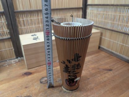 Japanese Kago Ikebana Bamboo Basket w Original Box Tea Ceremony Floral Art