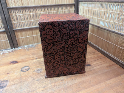 Vintage Japanese Ko Bako Box 1970s Yuzen Washi Accessory Drawer Case