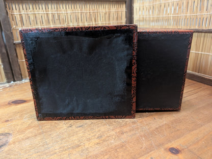 Vintage Japanese Ko Bako Box 1970s Yuzen Washi Accessory Drawer Case