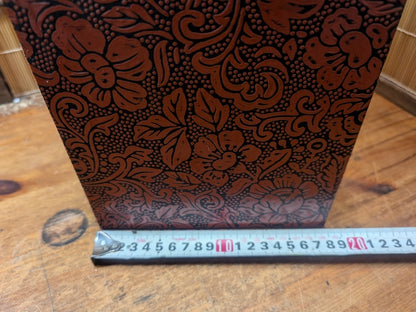 Vintage Japanese Ko Bako Box 1970s Yuzen Washi Accessory Drawer Case
