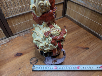 Authentic Japanese Vintage Kutani Ware Shishi Guardian Lion Komainu