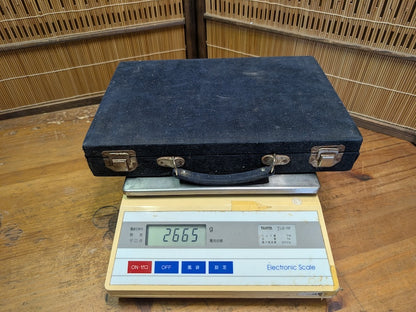 Vintage Japanese Mahjong Pai Game Set Resin & Bamboo Tiles wood Case