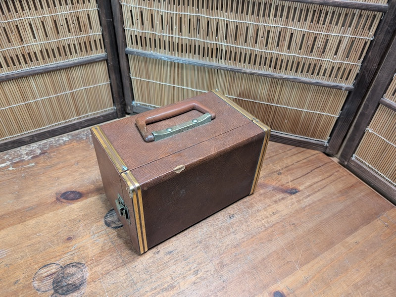 Vintage Japanese Mahjong Set 1970s Wooden Case Collectible