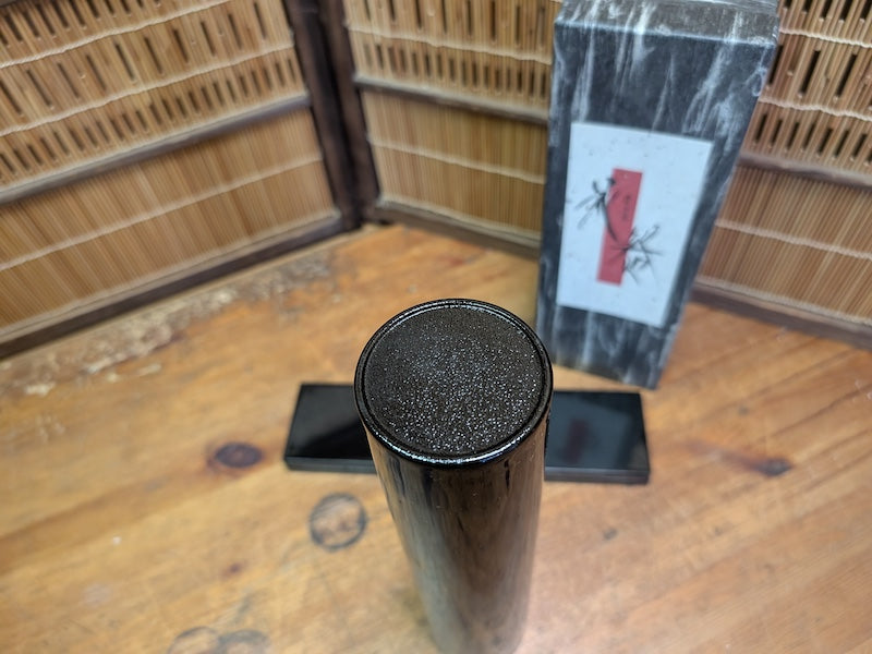 Vintage Japanese Urushi Lacquer Flower Vase Kabin W/Original Box
