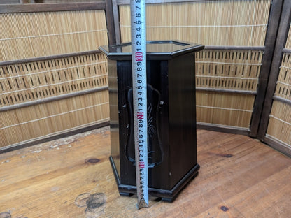 Rare Japanese Kokutan Wood Bonsai Stand Kadai Display Table Vintage