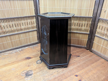 Rare Japanese Kokutan Wood Bonsai Stand Kadai Display Table Vintage