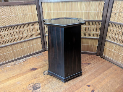 Rare Japanese Kokutan Wood Bonsai Stand Kadai Display Table Vintage