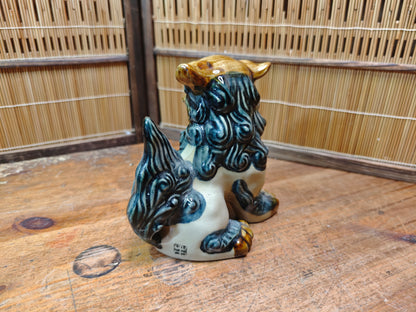 Vintage Male Okinawan Shisa Lion Guardian Statue Ceramic Japan Auction