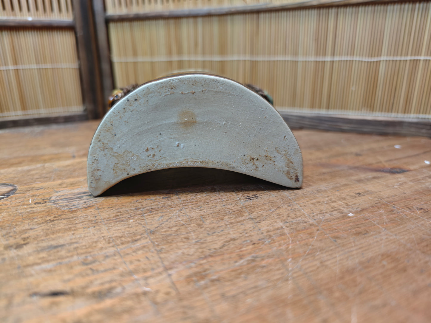 Vintage Japanese Tsuboya Yaki Teapot Miyagi Pottery Okinawa Japan