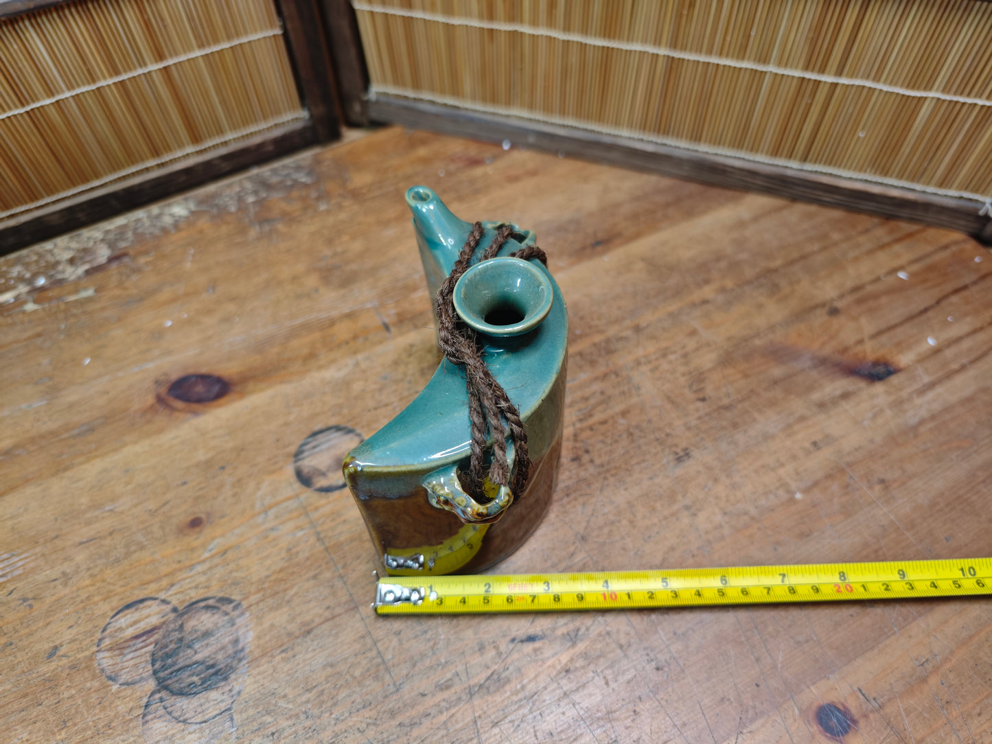 Vintage Japanese Tsuboya Yaki Teapot Miyagi Pottery Okinawa Japan