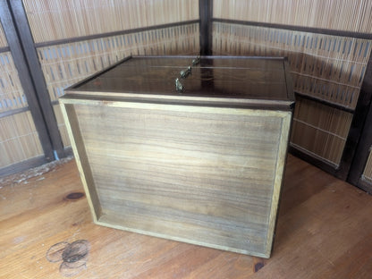 Vintage Wajima Lacquer Jewelry Box Japanese 3 Drawer Storage Chest