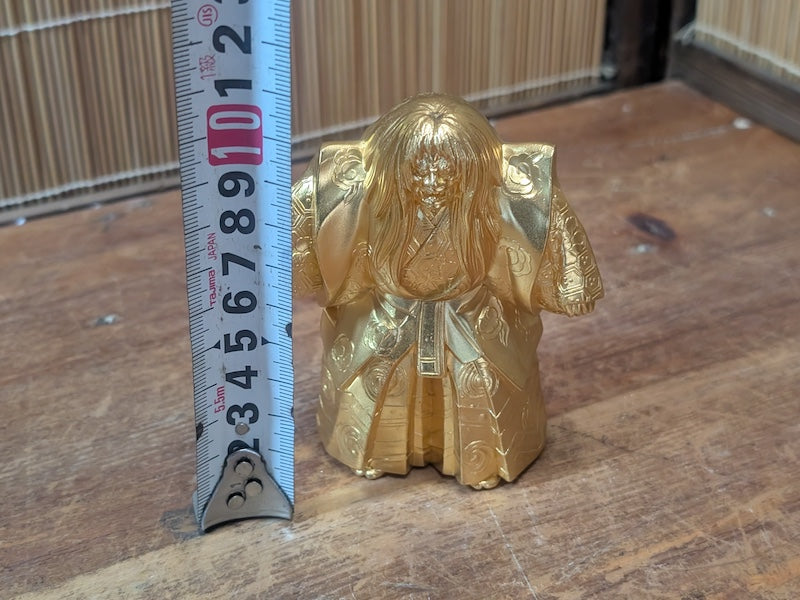 Vintage Japanese Kabuki Renjishi Doll 1975 Brass Showa Theater Collectible