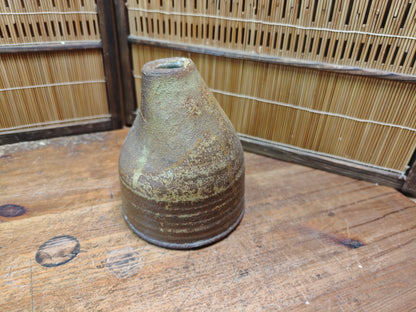 Vintage Bizen Ware Vase 1950s Japanese Pottery Wabi Sabi Ceramic Japan