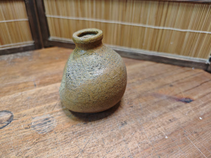 Vintage Bizen Ware Vase 1950s Japanese Pottery Wabi Sabi Ceramic Japan