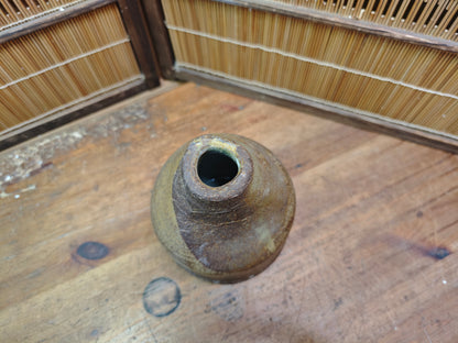Vintage Bizen Ware Vase 1950s Japanese Pottery Wabi Sabi Ceramic Japan