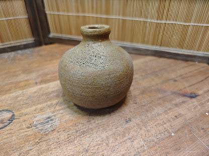 Vintage Bizen Ware Vase 1950s Japanese Pottery Wabi Sabi Ceramic Japan