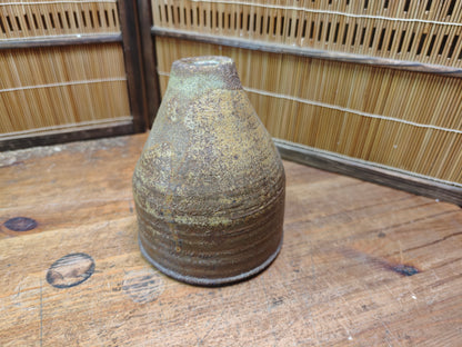 Vintage Bizen Ware Vase 1950s Japanese Pottery Wabi Sabi Ceramic Japan