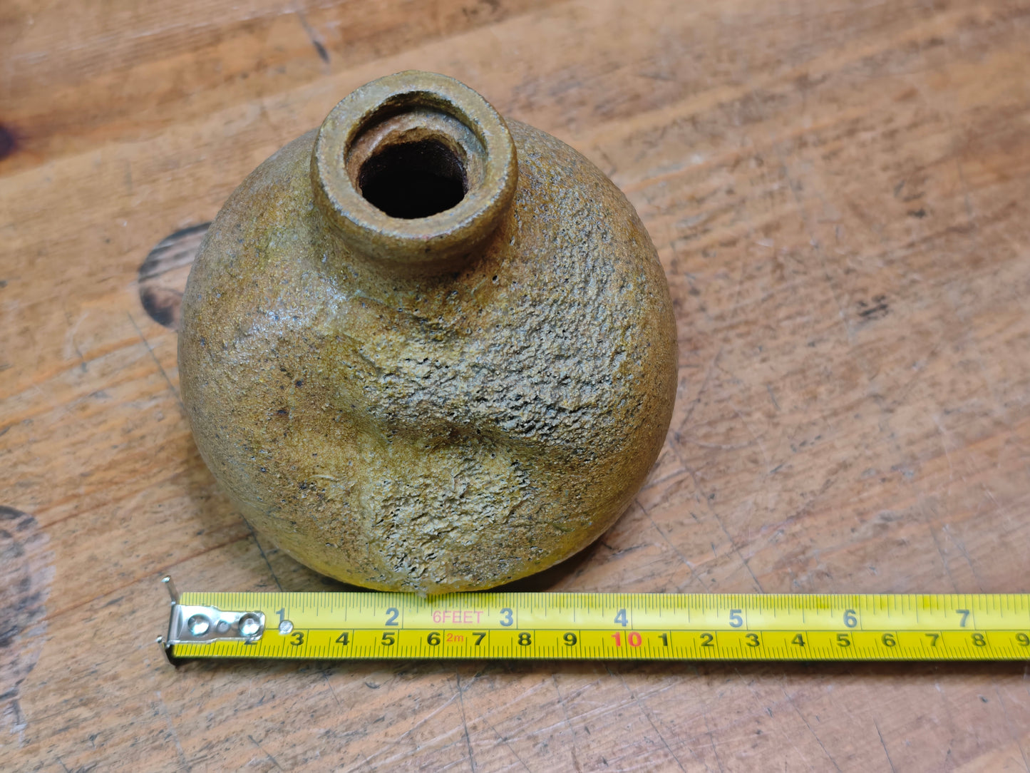 Vintage Bizen Ware Vase 1950s Japanese Pottery Wabi Sabi Ceramic Japan