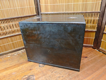 Vintage Japanese Sakura Wood Haribako Sewing Box Multi-Drawer