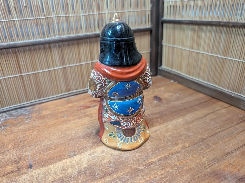 Vintage Japanese Bishamonten Statue Kutani ware Warriors & Wealth