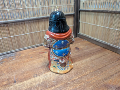 Vintage Japanese Bishamonten Statue Kutani ware Warriors & Wealth