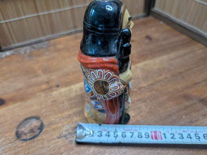 Vintage Japanese Bishamonten Statue Kutani ware Warriors & Wealth
