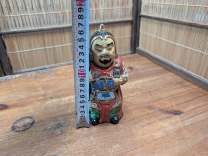 Vintage Japanese Bishamonten Statue Kutani ware Warriors & Wealth