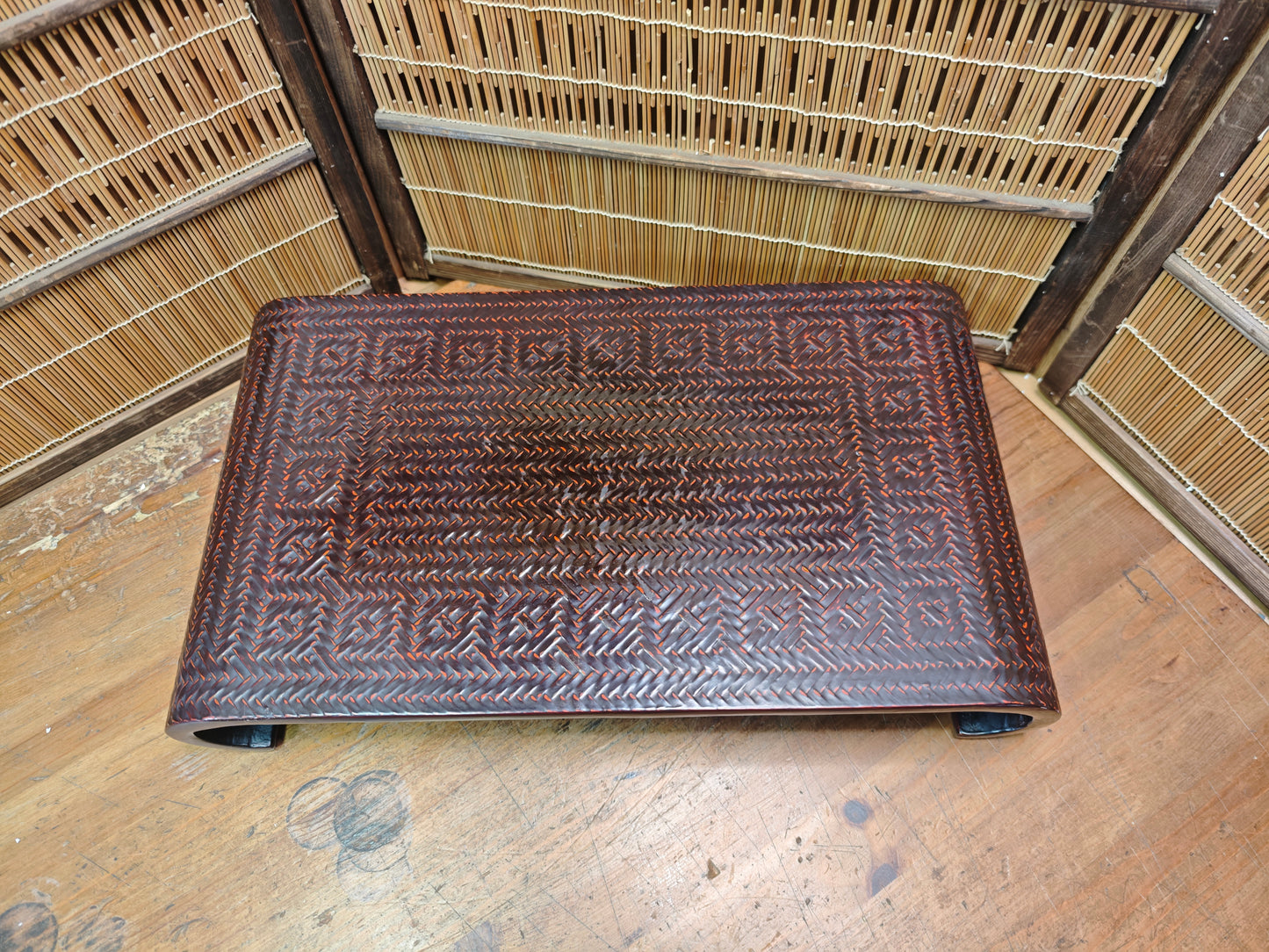Vintage Japanese Bonsai Display Table Wooden Kadai Stand Japan Auction