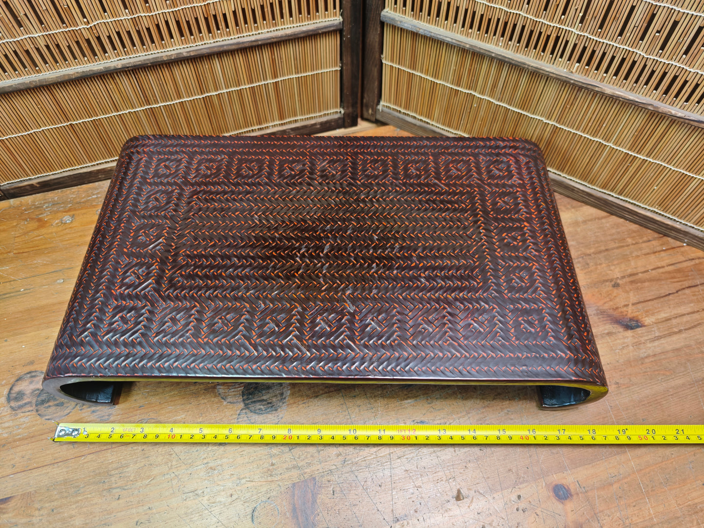 Vintage Japanese Bonsai Display Table Wooden Kadai Stand Japan Auction