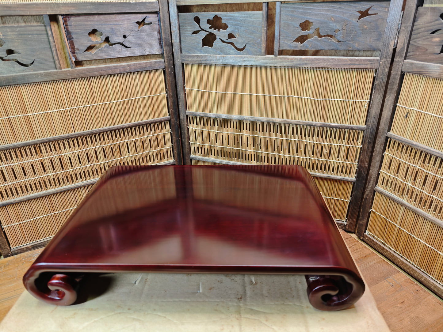 Vintage Japanese Bonsai Table Sakura Wood Kadai Display Stand