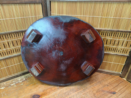 Vintage Japanese Bonsai Table Sugi Wood Burl Natural Display Stand Signed