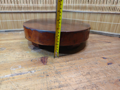 Vintage Japanese Bonsai Table Sugi Wood Burl Natural Display Stand Signed