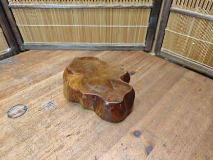 Vintage Japanese Bonsai Table Oak Burl Root Wood Wabi Sabi Stand