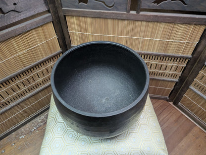 Rare Japanese Buddhist Rin Bell Set Bronze Meditation Gong with Stand