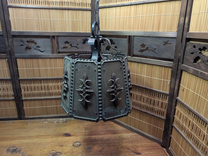 Rare Matsushita Ceiling Lamp LT16095 Copper Steel Pendant Light Japan