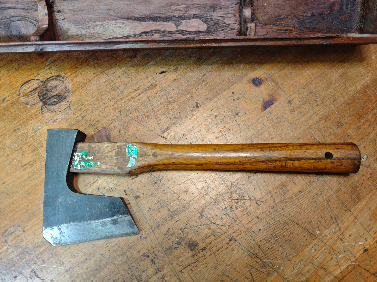 Vintage Japanese Firefighter Ono Axe 1950s Tool Antique Wood Box Rare