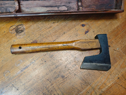 Vintage Japanese Firefighter Ono Axe 1950s Tool Antique Wood Box Rare