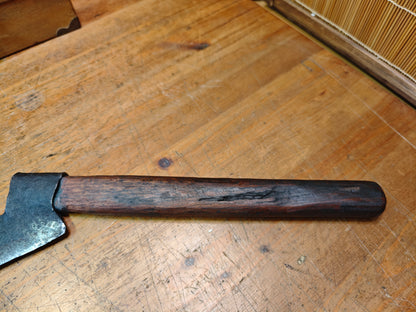 Rare Japanese Firefighter Ono Axe Forged Steel with Original Wood Box