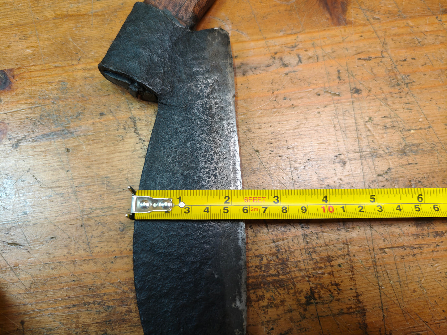 Rare Japanese Firefighter Ono Axe Forged Steel with Original Wood Box