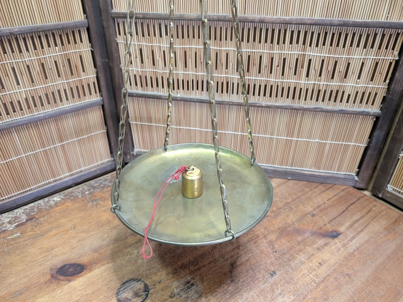 Vintage Japanese Hakari Steelyard Scale Traditional Hanging Balance