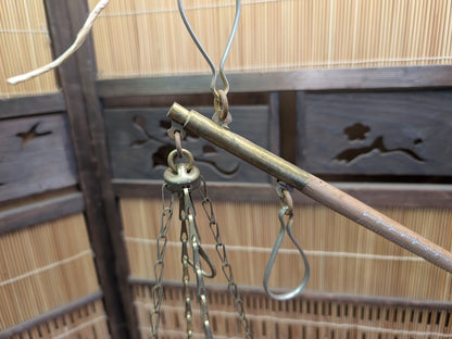 Vintage Japanese Hakari Steelyard Scale Traditional Hanging Balance