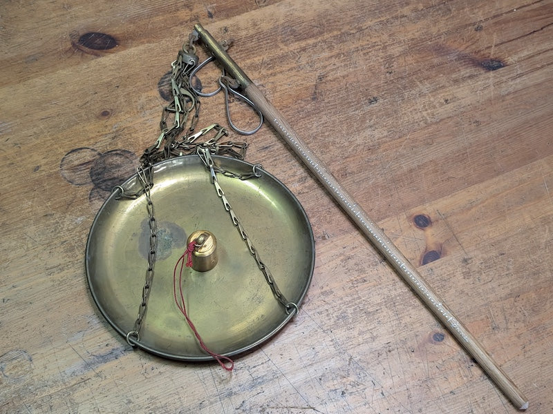 Vintage Japanese Hakari Steelyard Scale Traditional Hanging Balance