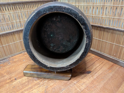 Japanese Hibachi S Size Makie Lacquer Chrysanthemum Brazier Tea Ceremony