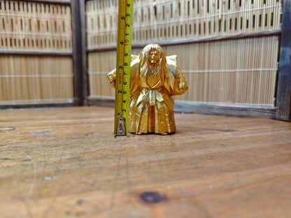 Vintage Japanese Kabuki Renjishi Doll 1975 Brass Theater Collectible